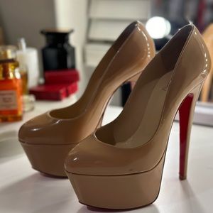Christian Louboutin nude heels